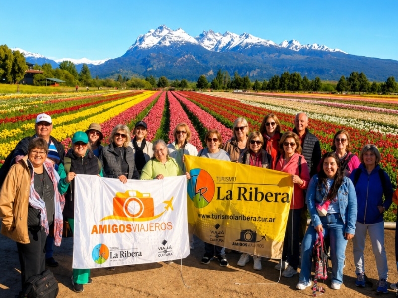 Lagos y tulipanes